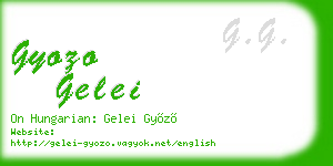 gyozo gelei business card